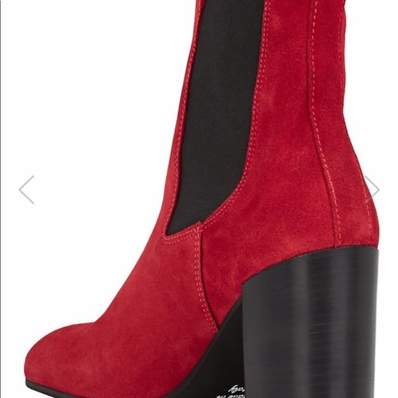🌟❤️Barney’s New York Red Suede Boots - 🇮🇹 Made in Italy (38) - Picture 7 of 16